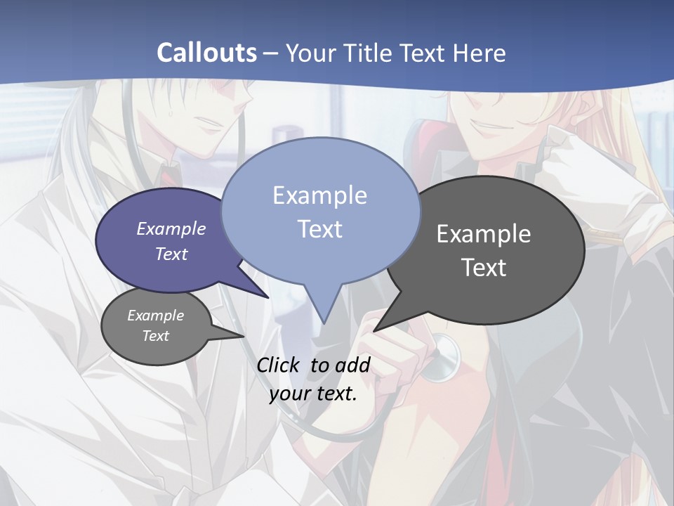 A Couple Of Anime Characters Standing Next To Each Other PowerPoint Template