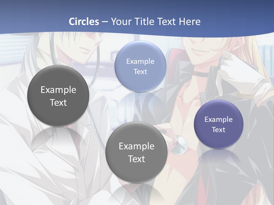 A Couple Of Anime Characters Standing Next To Each Other PowerPoint Template