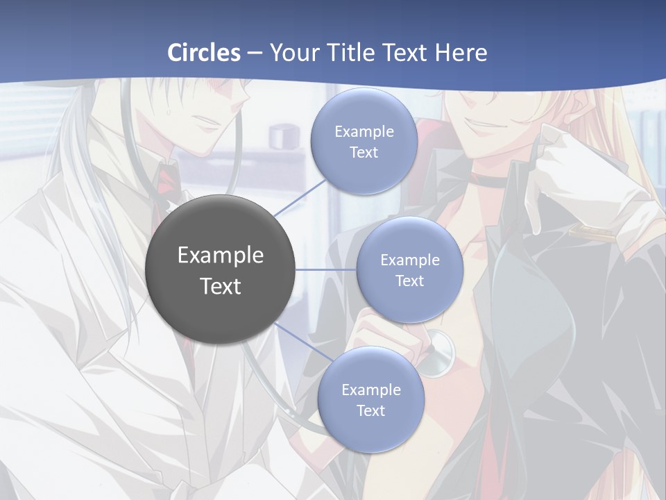 A Couple Of Anime Characters Standing Next To Each Other PowerPoint Template