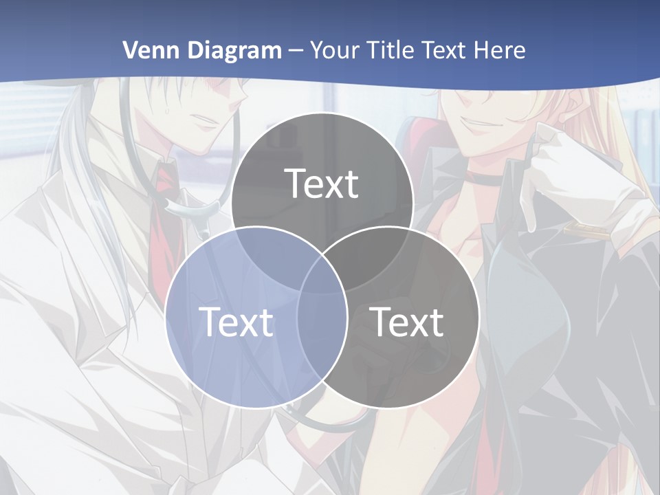 A Couple Of Anime Characters Standing Next To Each Other PowerPoint Template