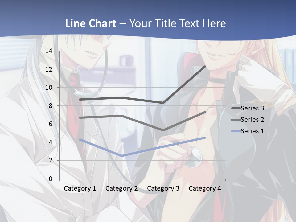 A Couple Of Anime Characters Standing Next To Each Other PowerPoint Template