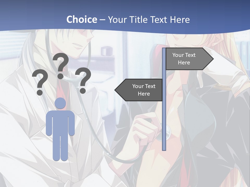 A Couple Of Anime Characters Standing Next To Each Other PowerPoint Template