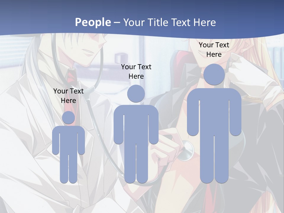A Couple Of Anime Characters Standing Next To Each Other PowerPoint Template
