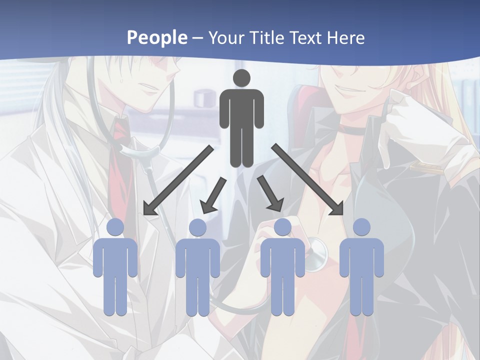 A Couple Of Anime Characters Standing Next To Each Other PowerPoint Template