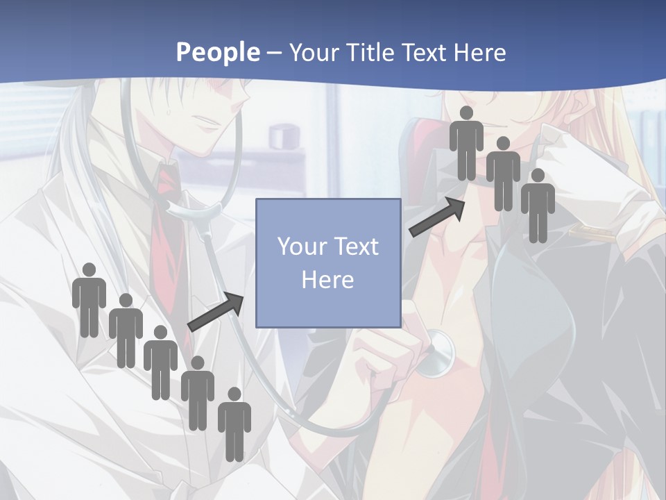 A Couple Of Anime Characters Standing Next To Each Other PowerPoint Template