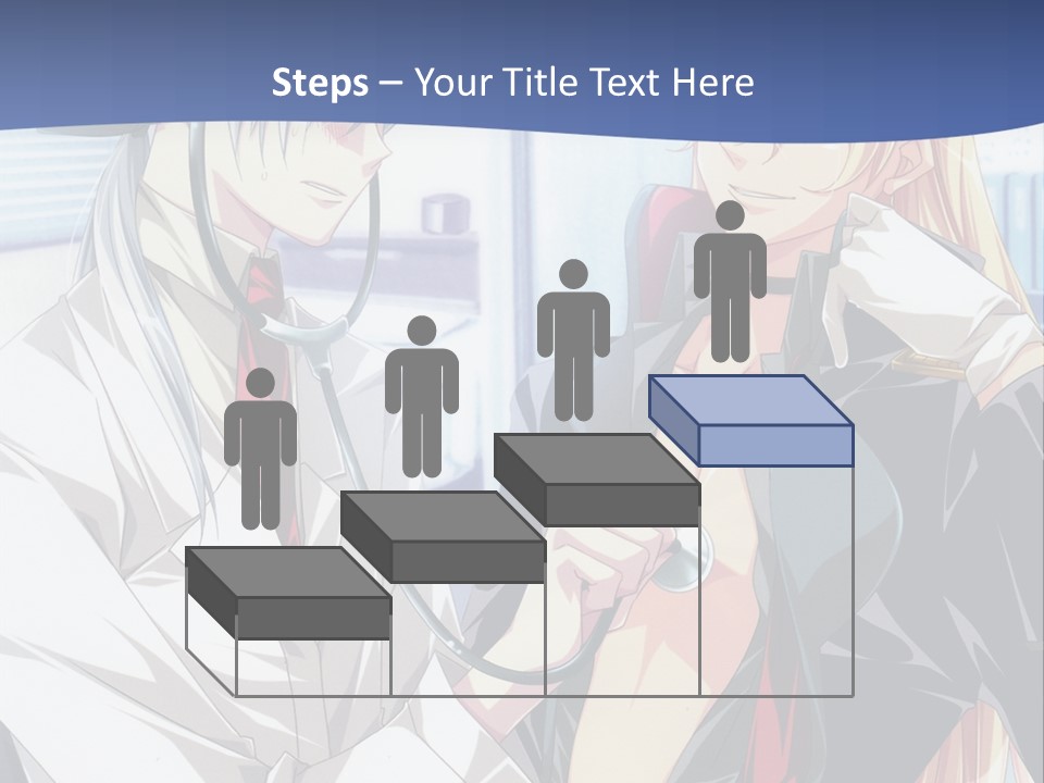 A Couple Of Anime Characters Standing Next To Each Other PowerPoint Template