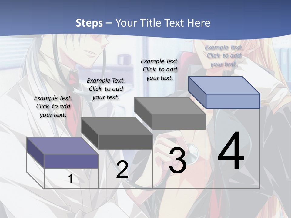 A Couple Of Anime Characters Standing Next To Each Other PowerPoint Template