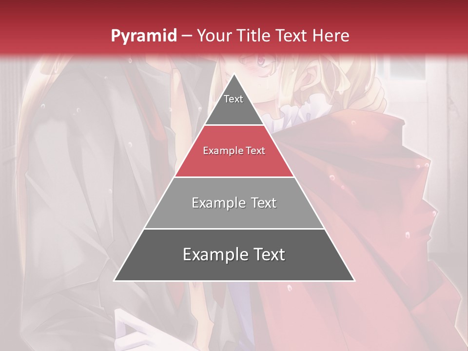 A Couple Of Anime Characters Hugging Each Other PowerPoint Template