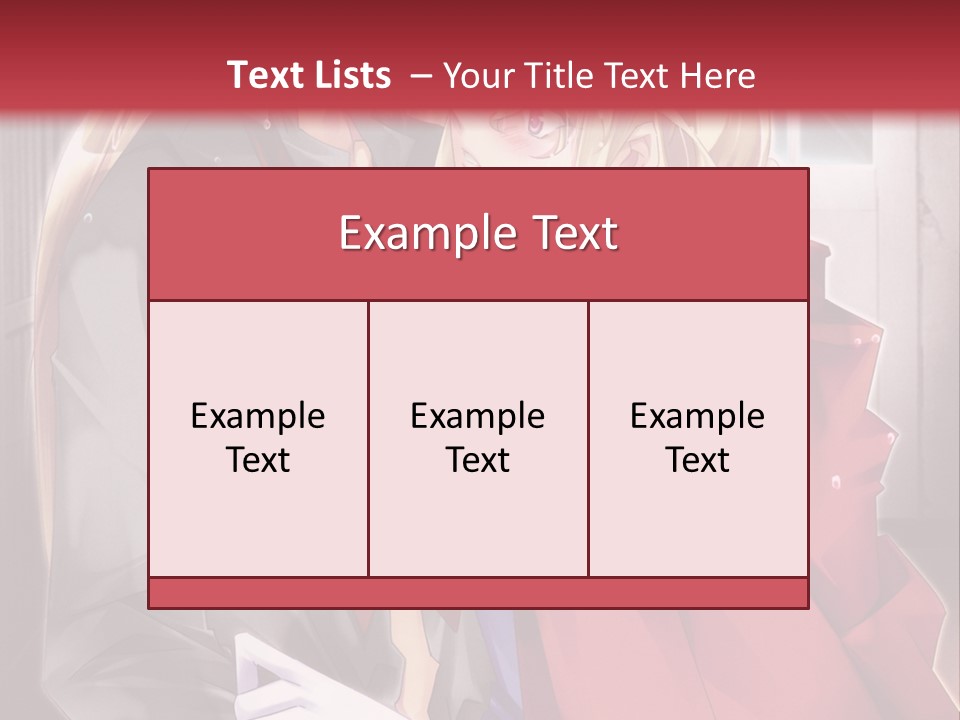 A Couple Of Anime Characters Hugging Each Other PowerPoint Template