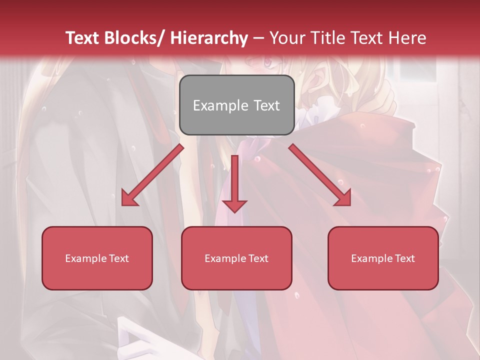 A Couple Of Anime Characters Hugging Each Other PowerPoint Template