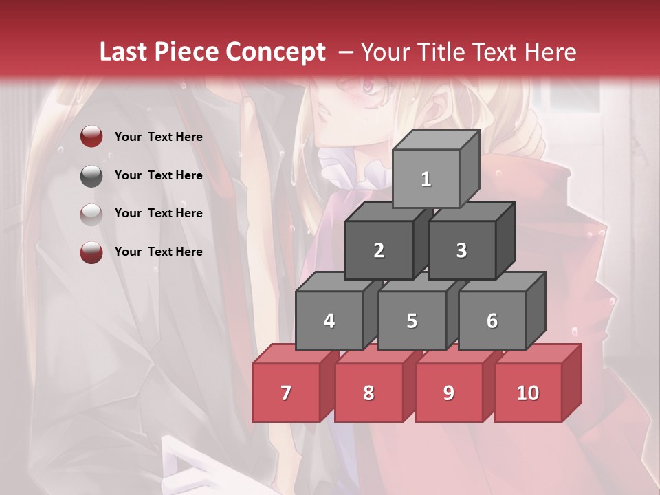 A Couple Of Anime Characters Hugging Each Other PowerPoint Template