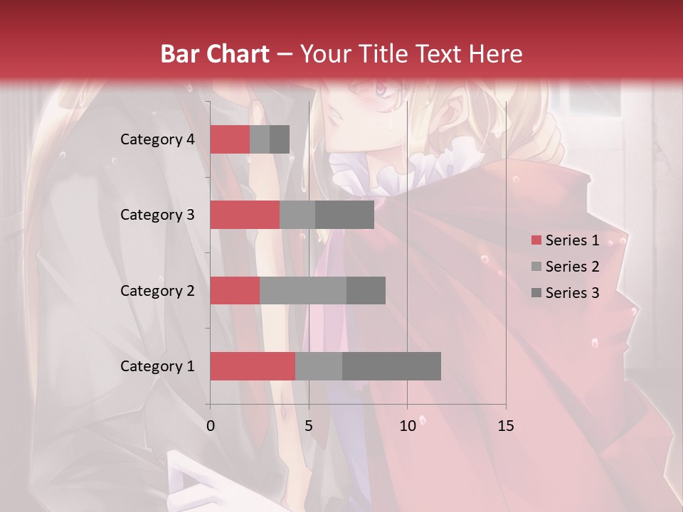 A Couple Of Anime Characters Hugging Each Other PowerPoint Template