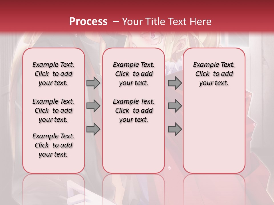 A Couple Of Anime Characters Hugging Each Other PowerPoint Template