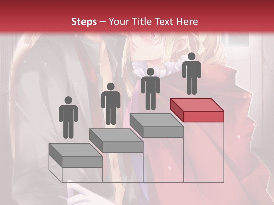 A Couple Of Anime Characters Hugging Each Other PowerPoint Template