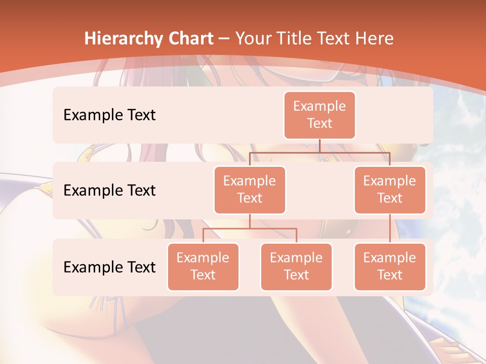 A Girl With Pink Hair Is Sitting On A Surfboard PowerPoint Template