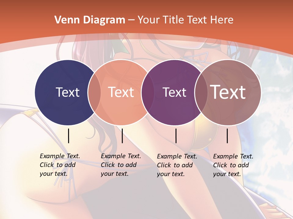 A Girl With Pink Hair Is Sitting On A Surfboard PowerPoint Template