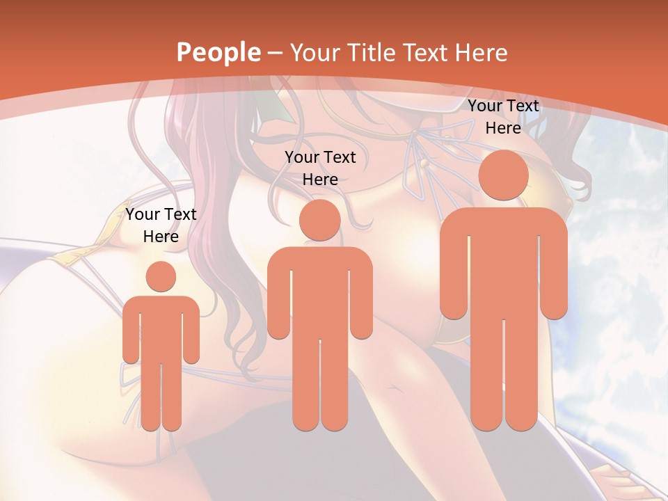 A Girl With Pink Hair Is Sitting On A Surfboard PowerPoint Template