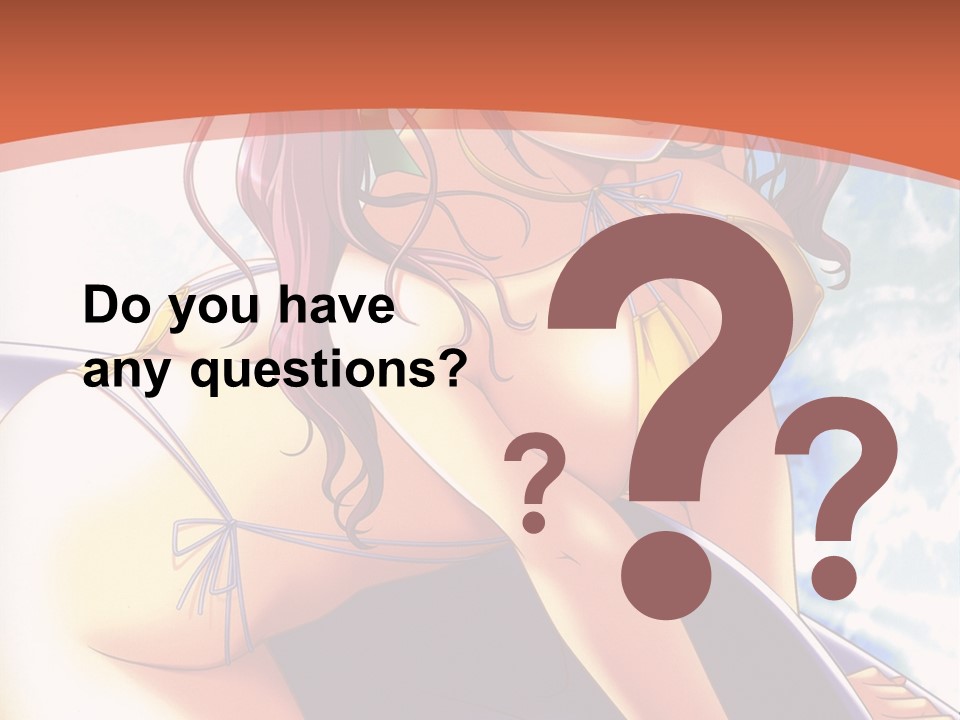 A Girl With Pink Hair Is Sitting On A Surfboard PowerPoint Template