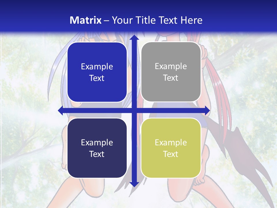 Two Girls In Swimsuits With Trees In The Background PowerPoint Template