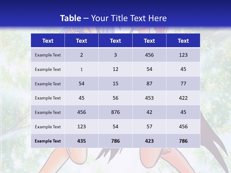 Two Girls In Swimsuits With Trees In The Background PowerPoint Template