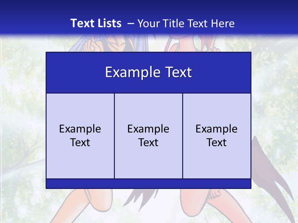 Two Girls In Swimsuits With Trees In The Background PowerPoint Template