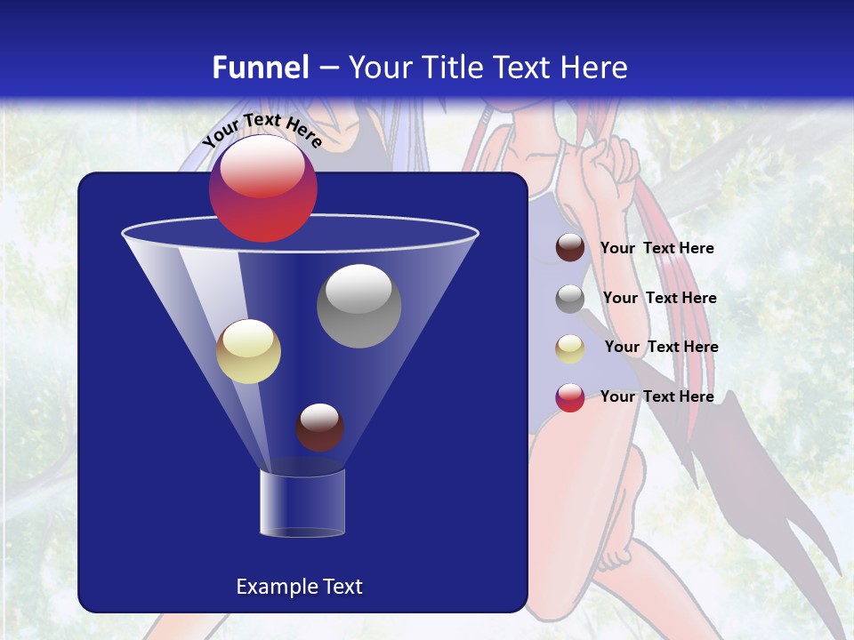 Two Girls In Swimsuits With Trees In The Background PowerPoint Template