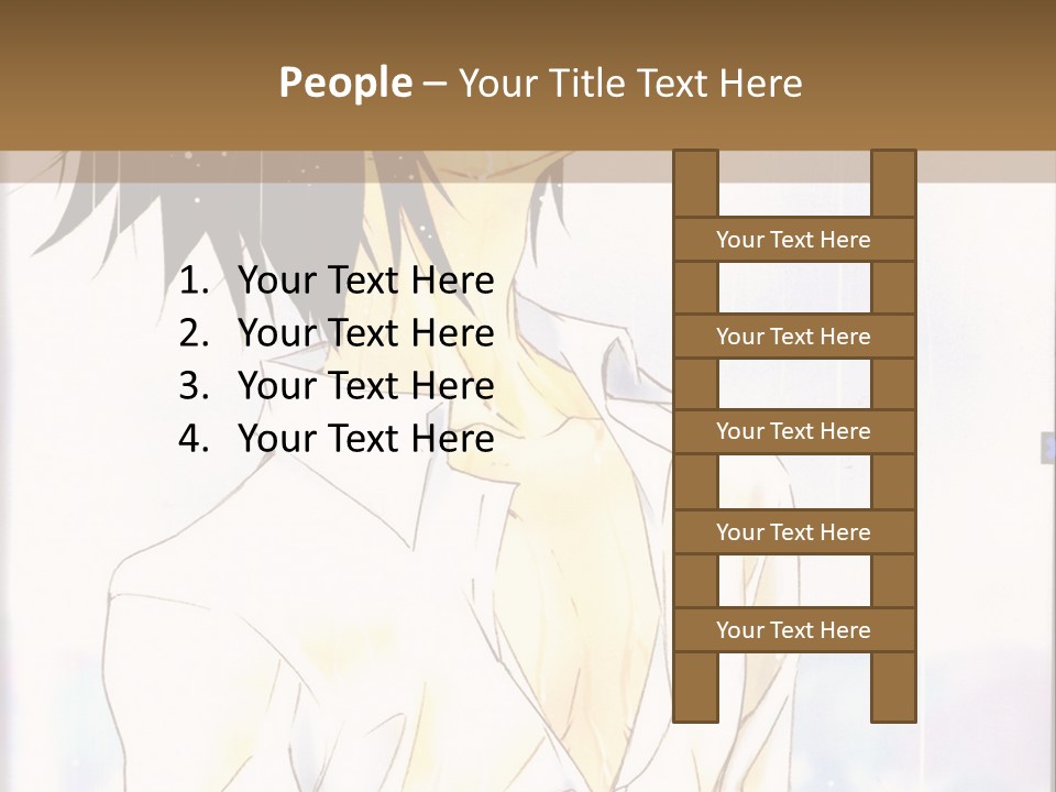 A Man With Black Hair Is Standing In Front Of A Window PowerPoint Template