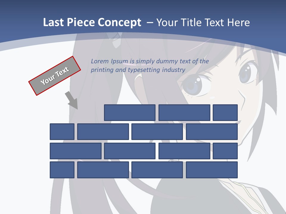 A Girl With Purple Hair Is Looking At The Camera PowerPoint Template