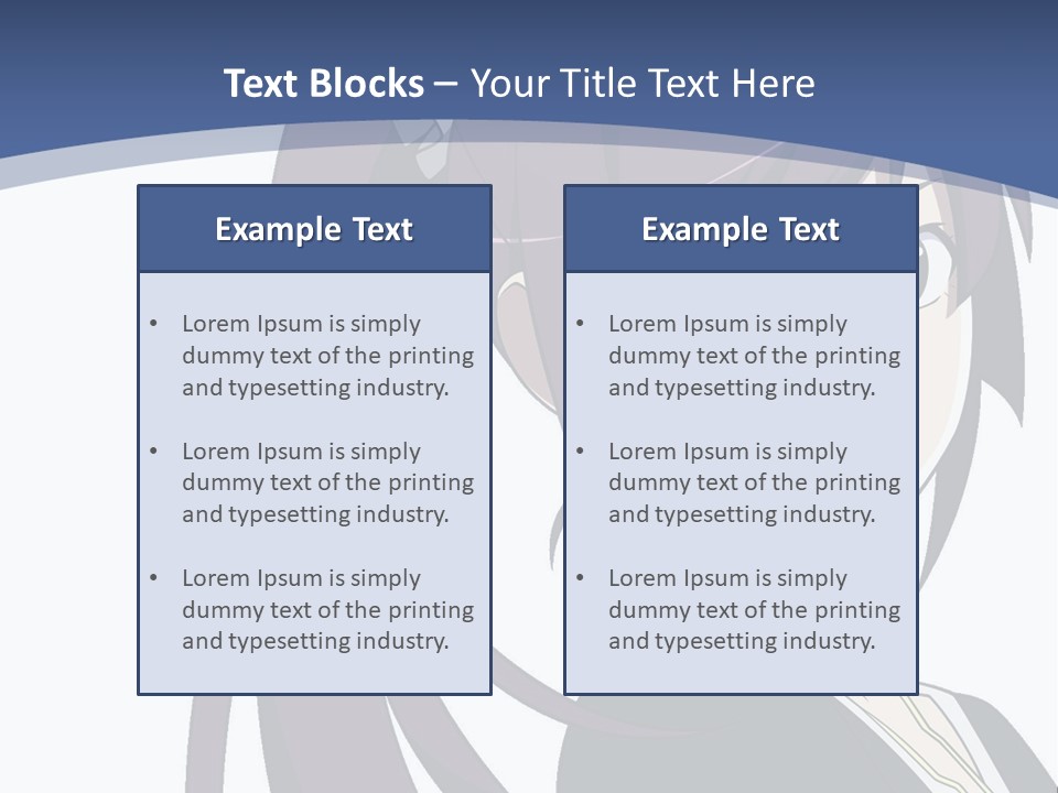 A Girl With Purple Hair Is Looking At The Camera PowerPoint Template