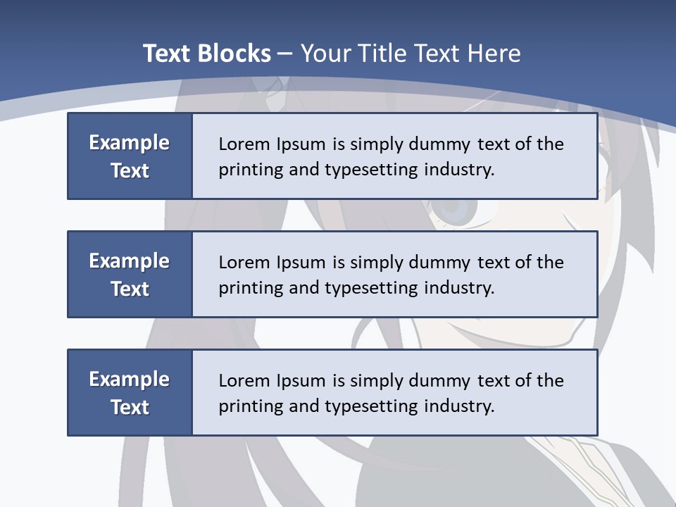 A Girl With Purple Hair Is Looking At The Camera PowerPoint Template