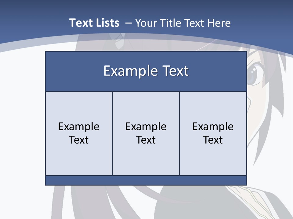 A Girl With Purple Hair Is Looking At The Camera PowerPoint Template