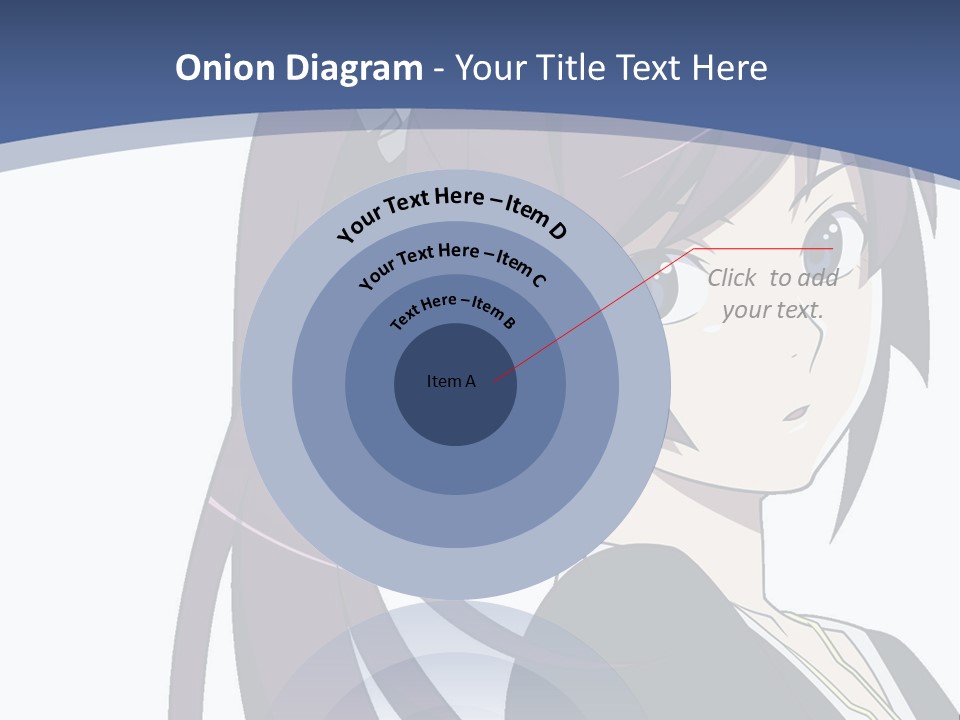 A Girl With Purple Hair Is Looking At The Camera PowerPoint Template