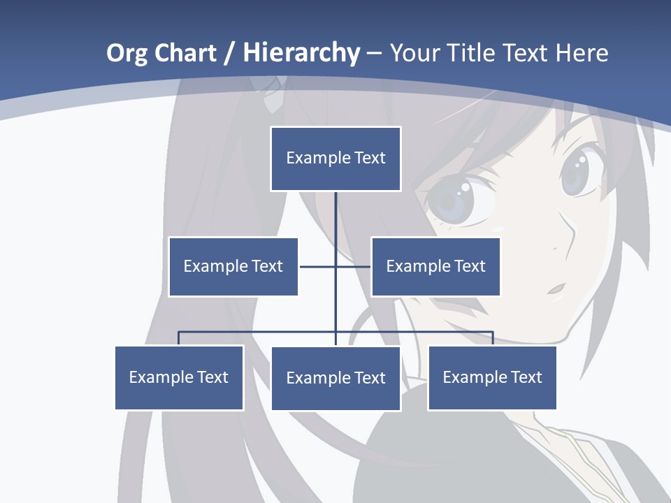 A Girl With Purple Hair Is Looking At The Camera PowerPoint Template