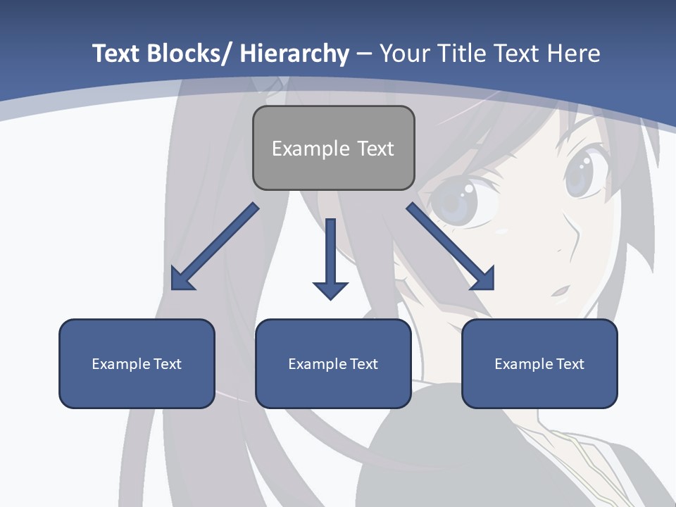 A Girl With Purple Hair Is Looking At The Camera PowerPoint Template