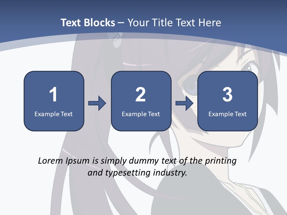 A Girl With Purple Hair Is Looking At The Camera PowerPoint Template