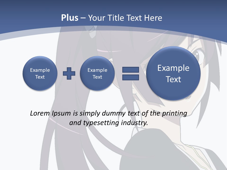 A Girl With Purple Hair Is Looking At The Camera PowerPoint Template