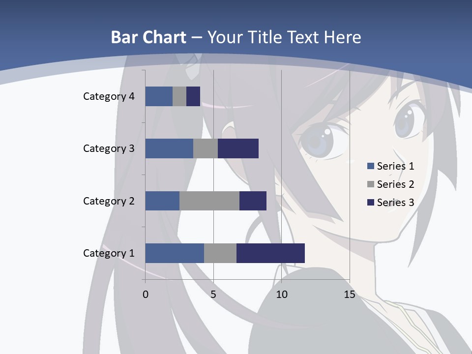 A Girl With Purple Hair Is Looking At The Camera PowerPoint Template