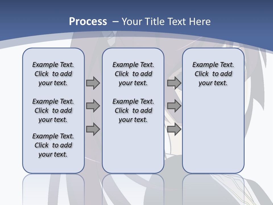 A Girl With Purple Hair Is Looking At The Camera PowerPoint Template