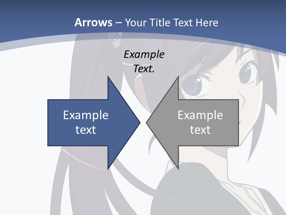 A Girl With Purple Hair Is Looking At The Camera PowerPoint Template