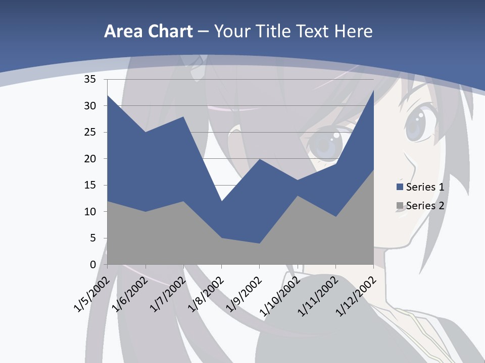 A Girl With Purple Hair Is Looking At The Camera PowerPoint Template
