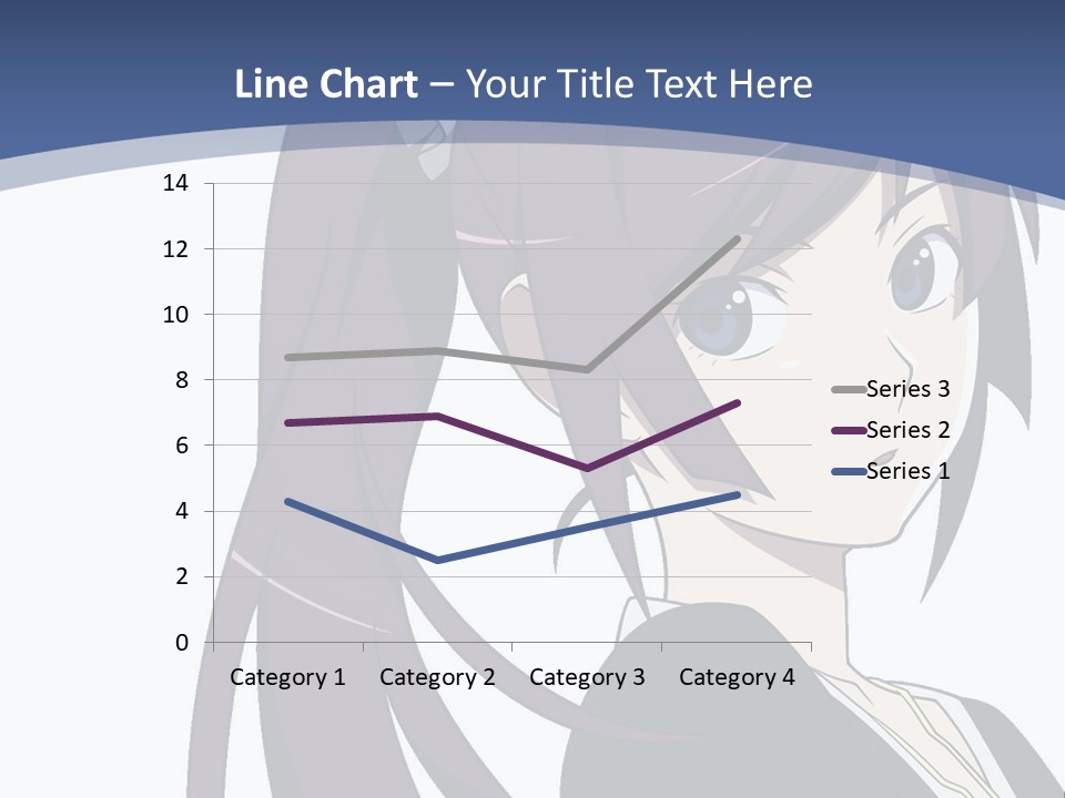 A Girl With Purple Hair Is Looking At The Camera PowerPoint Template