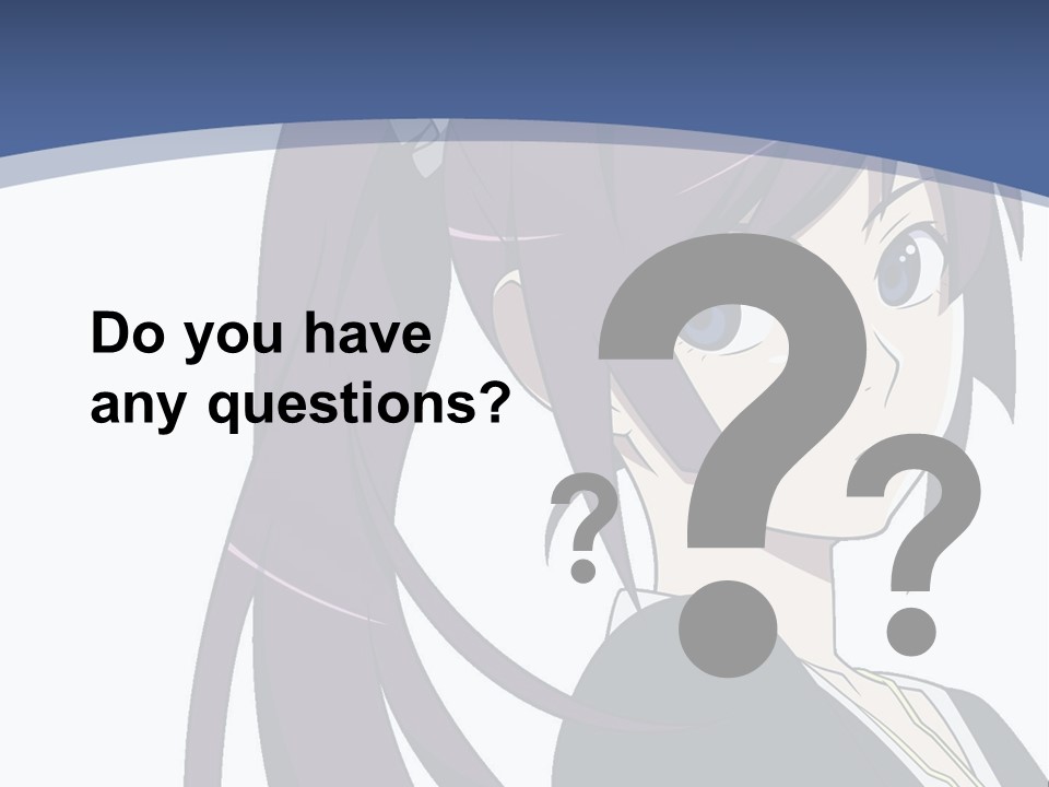 A Girl With Purple Hair Is Looking At The Camera PowerPoint Template