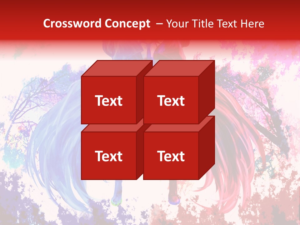 A Woman With Long Hair Standing Next To A Tree PowerPoint Template