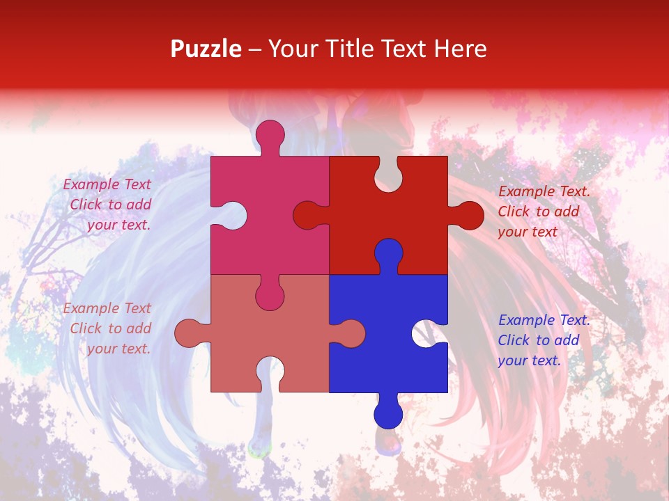 A Woman With Long Hair Standing Next To A Tree PowerPoint Template