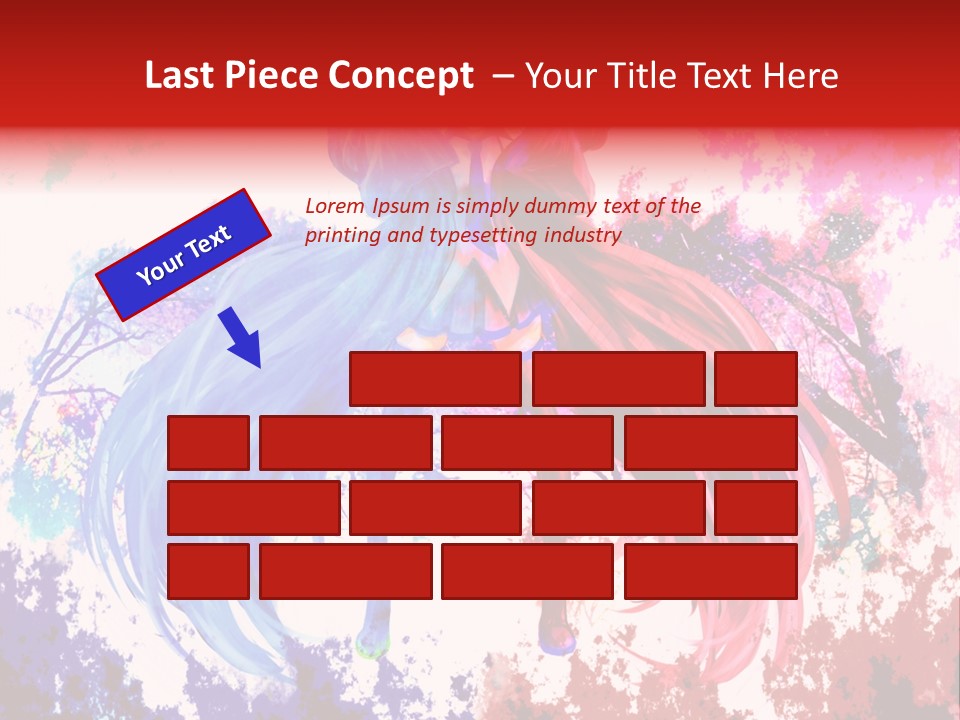 A Woman With Long Hair Standing Next To A Tree PowerPoint Template