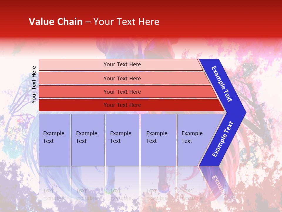 A Woman With Long Hair Standing Next To A Tree PowerPoint Template