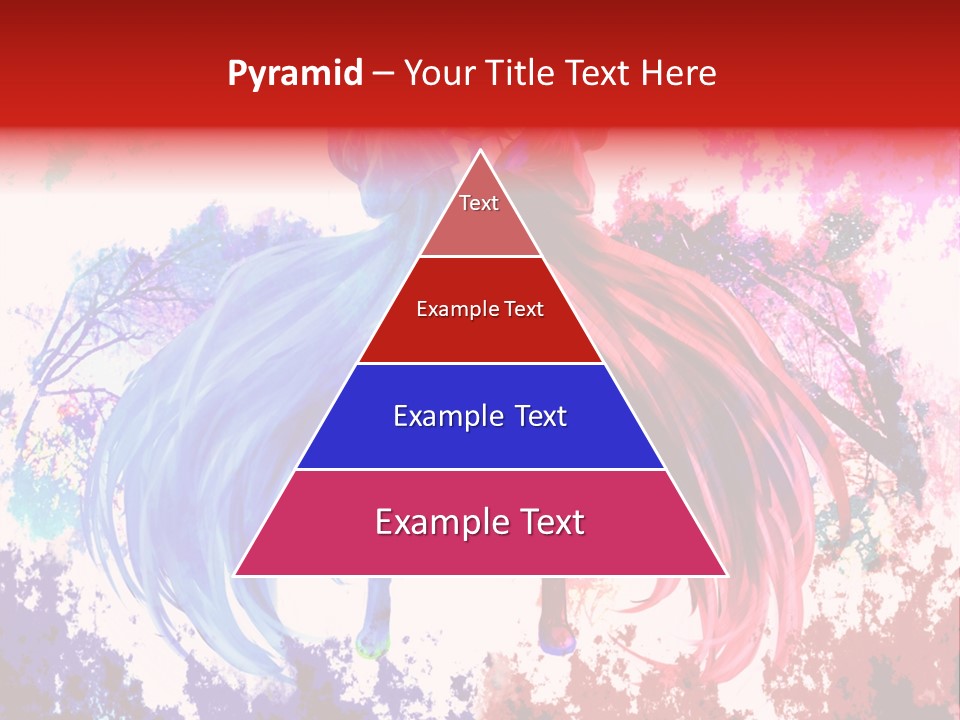 A Woman With Long Hair Standing Next To A Tree PowerPoint Template