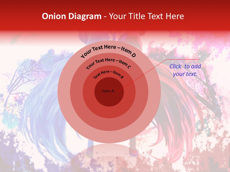 A Woman With Long Hair Standing Next To A Tree PowerPoint Template