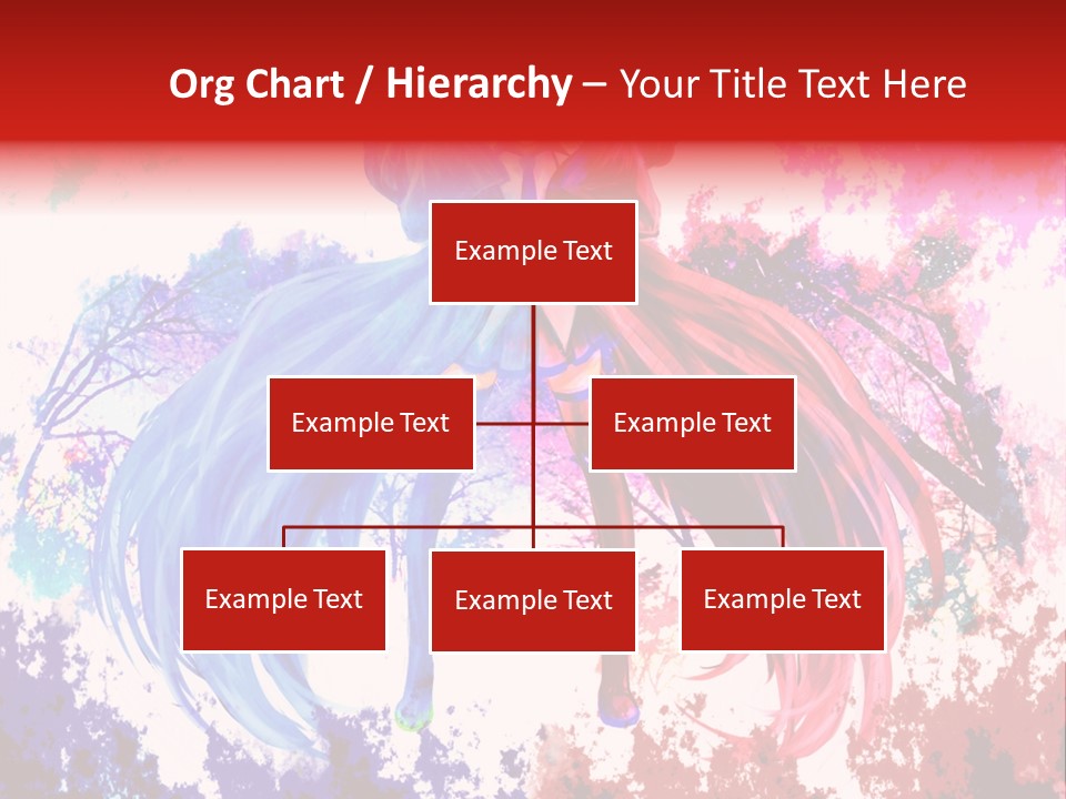 A Woman With Long Hair Standing Next To A Tree PowerPoint Template