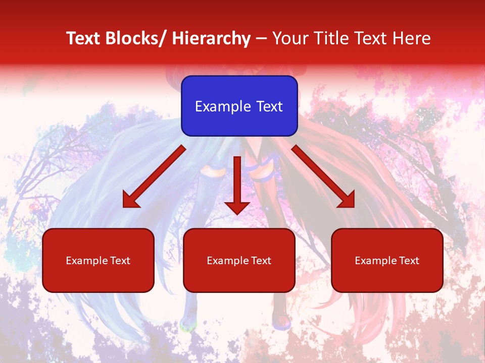 A Woman With Long Hair Standing Next To A Tree PowerPoint Template